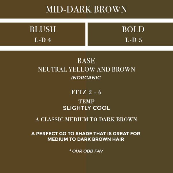 Blush To Bold Mid-Dark Brown CIC
